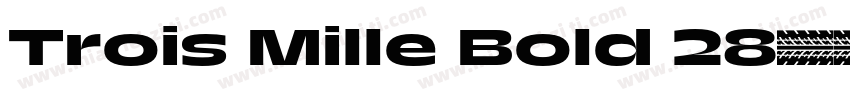 Trois Mille Bold 28字体转换
